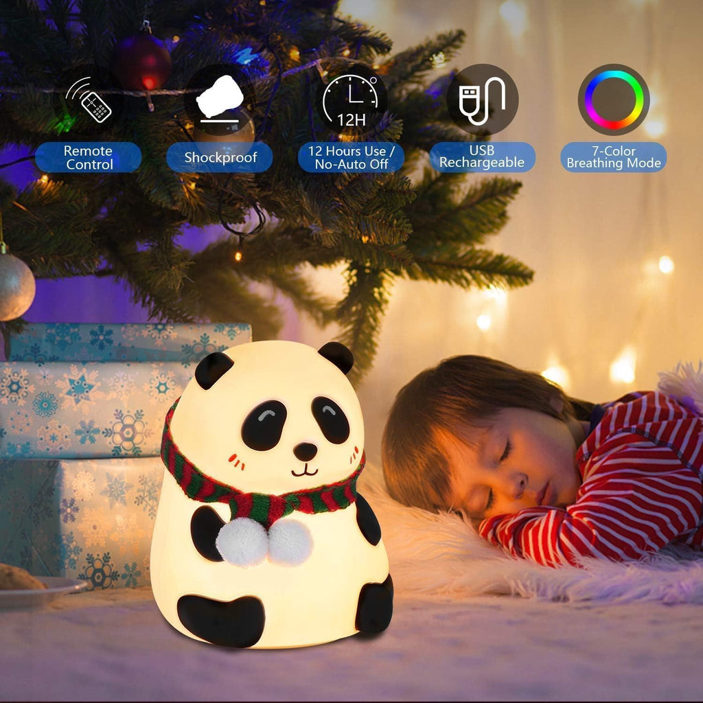 Silicone Night Light 7-Colour Changing Panda Night LAMP