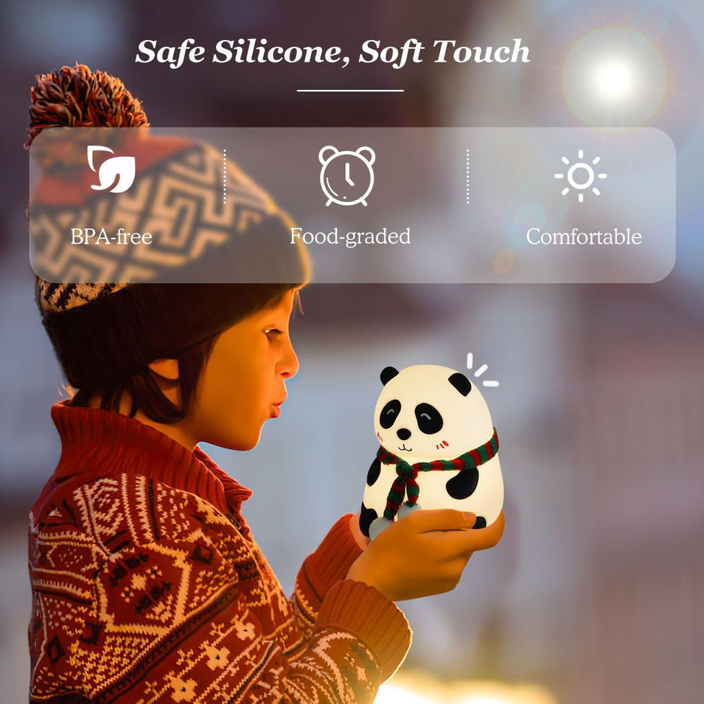 Silicone Night Light 7-Colour Changing Panda Night LAMP