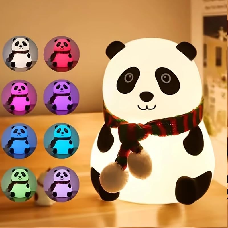 Silicone Night Light 7-Colour Changing Panda Night LAMP